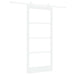 Ușă glisantă ORKDAL Alb 93 x 202 cm Lemn masiv de pin și sticlă - WALTI WALTI