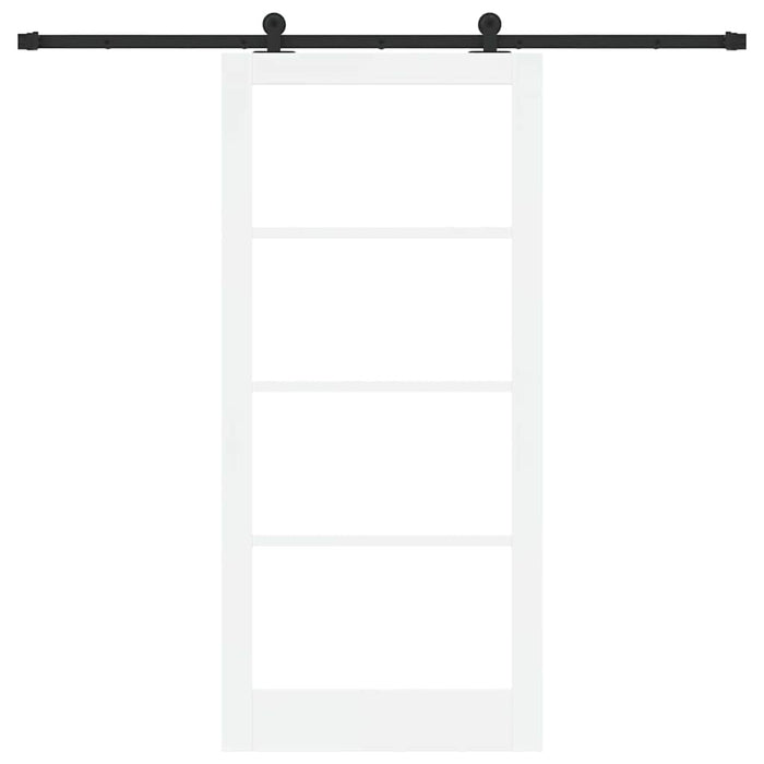Ușă glisantă ORKDAL Alb 93 x 202 cm Lemn masiv de pin și sticlă - WALTI WALTI