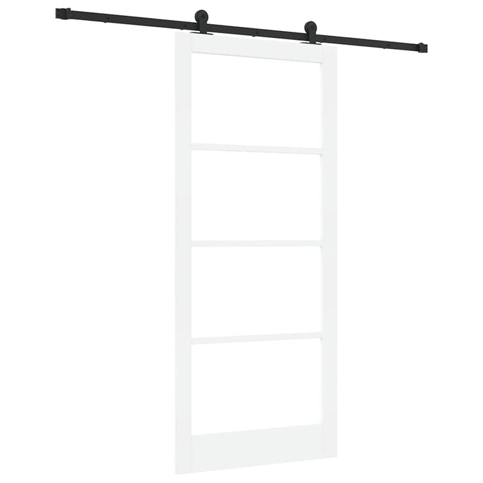 Ușă glisantă ORKDAL Alb 93 x 211 cm Lemn masiv de pin și sticlă - WALTI WALTI
