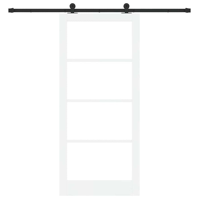 Ușă glisantă ORKDAL Alb 93 x 211 cm Lemn masiv de pin și sticlă - WALTI WALTI