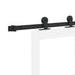 Ușă glisantă ORKDAL Alb 93 x 232 cm Lemn masiv de pin și sticlă - WALTI WALTI