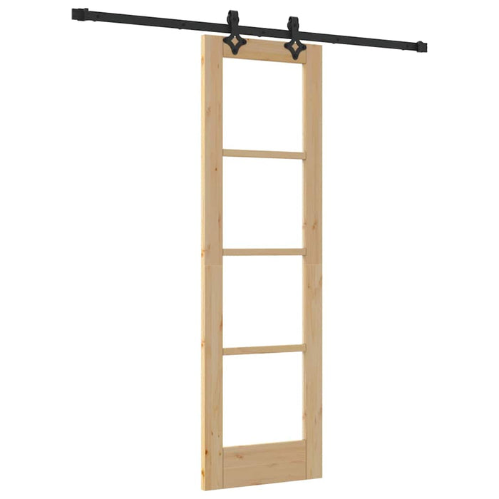 Ușă glisantă ORKDAL Natural și Negru 61 x 198,5 cm - WALTI WALTI