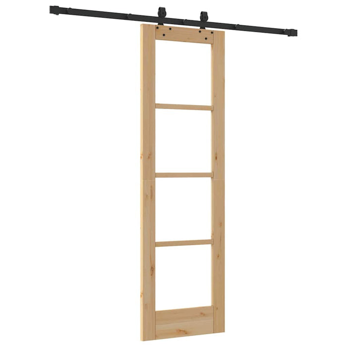 Ușă glisantă ORKDAL Natural și Negru 61 x 198,5 cm - WALTI WALTI
