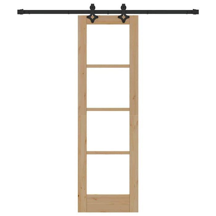 Ușă glisantă ORKDAL Natural și Negru 61 x 198,5 cm - WALTI WALTI