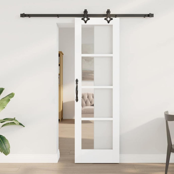 Ușă glisantă ORKDAL Alb și negru 61 x 198,5 cm - WALTI WALTI