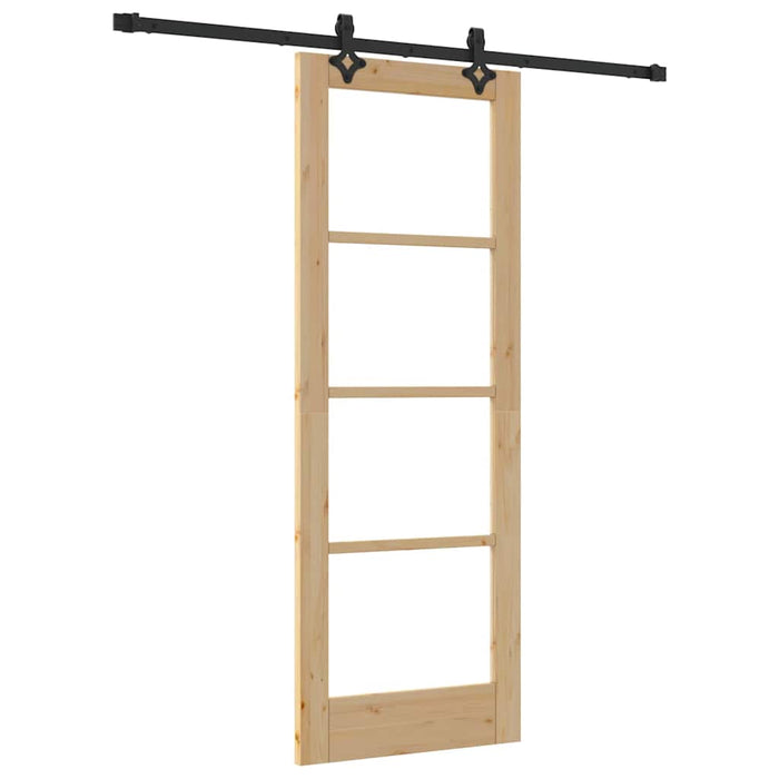 Ușă glisantă ORKDAL Natural și Negru 73,5 x 198,5 cm - WALTI WALTI