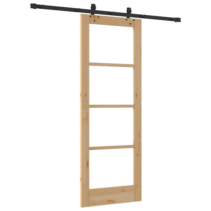 Ușă glisantă ORKDAL Natural și Negru 73,5 x 198,5 cm - WALTI WALTI