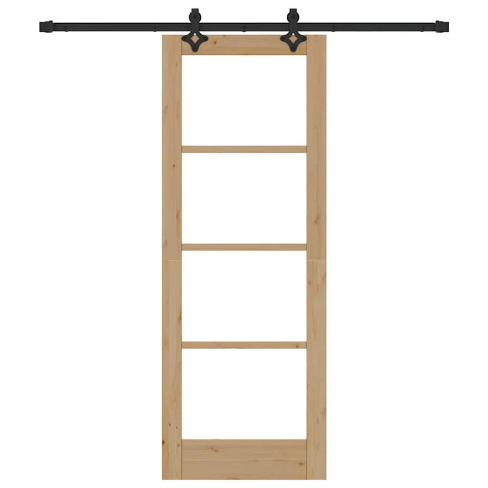 Ușă glisantă ORKDAL Natural și Negru 73,5 x 198,5 cm - WALTI WALTI