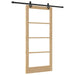 Ușă glisantă ORKDAL Natural și Negru 93 x 202 cm - WALTI WALTI