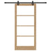 Ușă glisantă ORKDAL Natural și Negru 93 x 202 cm - WALTI WALTI