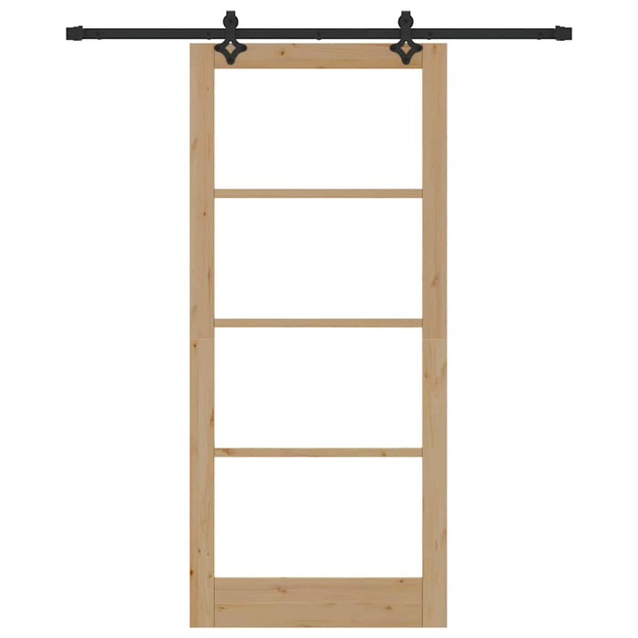 Ușă glisantă ORKDAL Natural și Negru 93 x 211 cm - WALTI WALTI