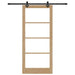 Ușă glisantă ORKDAL Natural și Negru 93 x 211 cm - WALTI WALTI