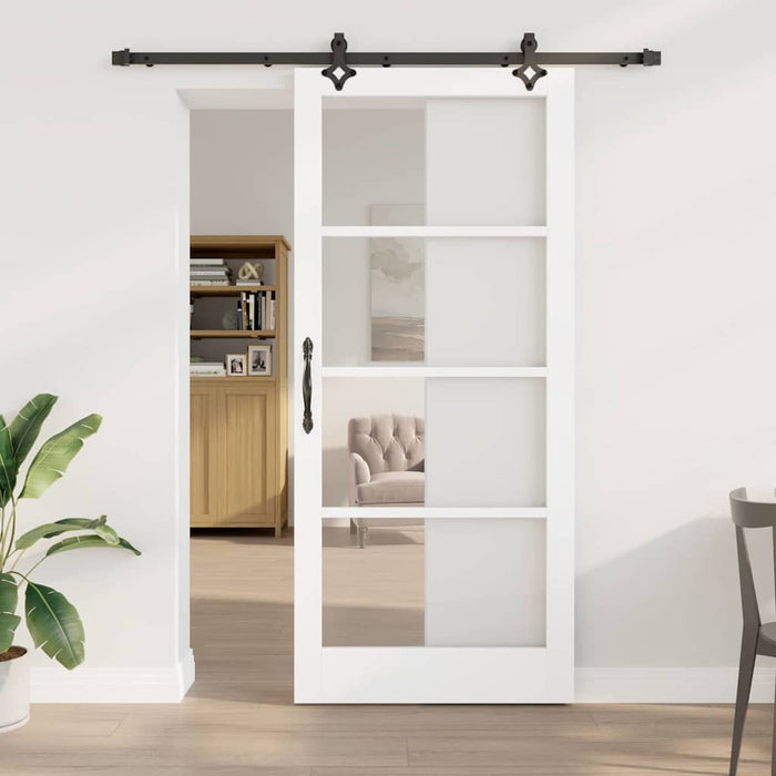 Ușă glisantă ORKDAL Alb și negru 93 x 211 cm - WALTI WALTI