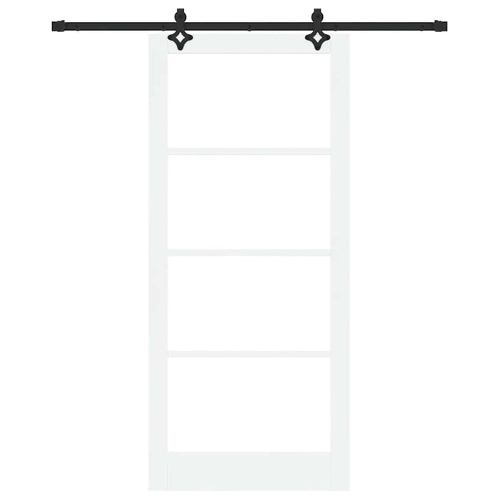 Ușă glisantă ORKDAL Alb și negru 93 x 211 cm - WALTI WALTI