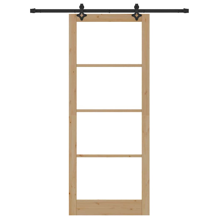 Ușă glisantă ORKDAL Natural și Negru 93 x 232 cm - WALTI WALTI