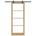 Ușă glisantă ORKDAL Natural și Negru 93 x 232 cm - WALTI WALTI