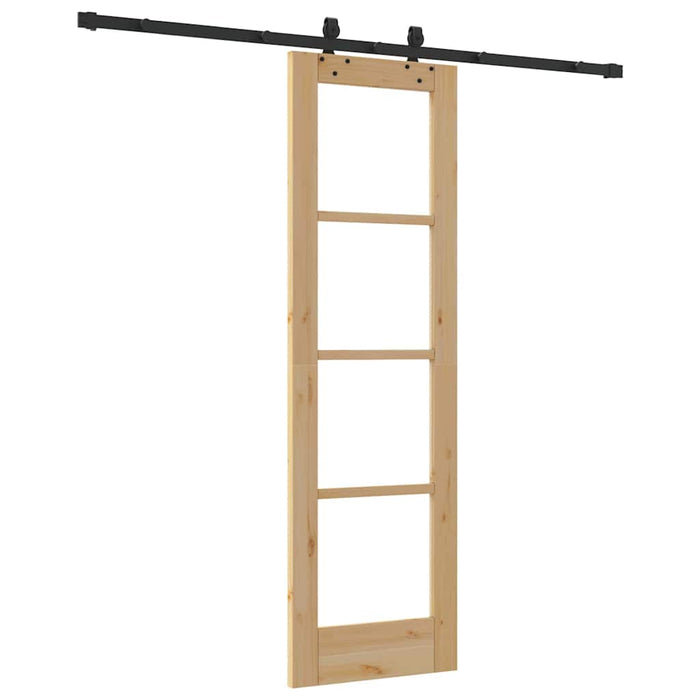 Ușă glisantă ORKDAL Natural și Negru 61 x 198,5 cm - WALTI WALTI