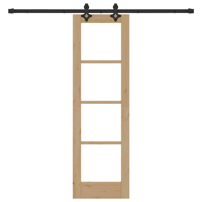 Ușă glisantă ORKDAL Natural și Negru 61 x 198,5 cm - WALTI WALTI