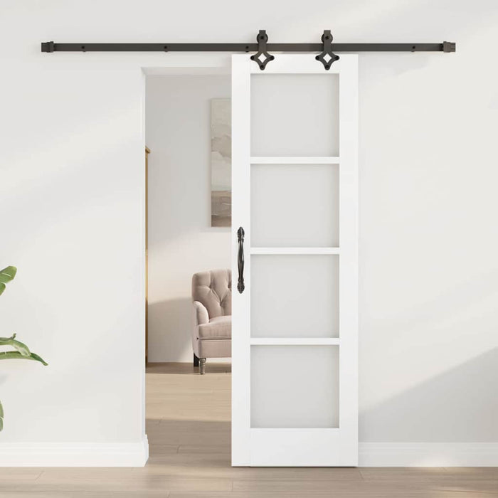 Ușă glisantă ORKDAL Alb și negru 61 x 198,5 cm - WALTI WALTI