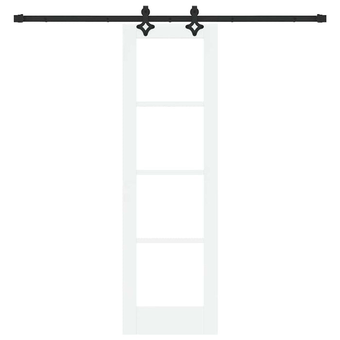 Ușă glisantă ORKDAL Alb și negru 61 x 198,5 cm - WALTI WALTI