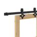 Ușă glisantă ORKDAL Natural și Negru 73,5 x 198,5 cm - WALTI WALTI