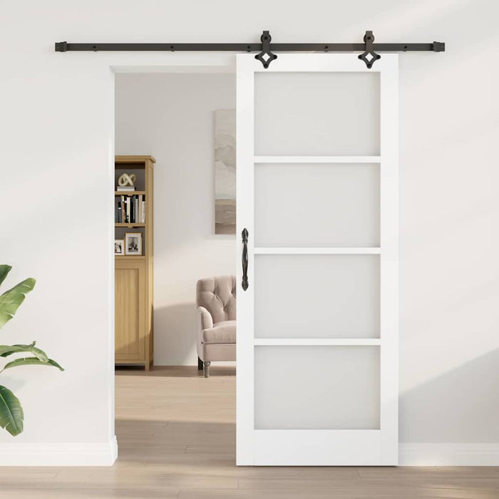 Ușă glisantă ORKDAL Alb și negru 83 x 211 cm - WALTI WALTI
