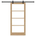 Ușă glisantă ORKDAL Natural și Negru 93 x 202 cm - WALTI WALTI