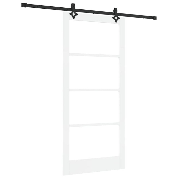 Ușă glisantă ORKDAL Alb și negru 93 x 202 cm - WALTI WALTI