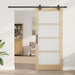 Ușă glisantă ORKDAL Natural și Negru 93 x 211 cm - WALTI WALTI