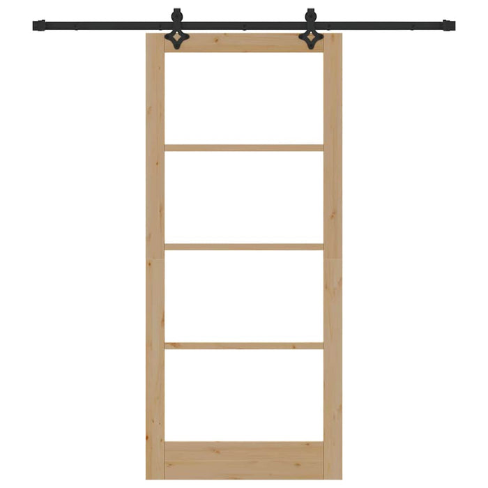 Ușă glisantă ORKDAL Natural și Negru 93 x 211 cm - WALTI WALTI