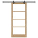 Ușă glisantă ORKDAL Natural și Negru 93 x 211 cm - WALTI WALTI