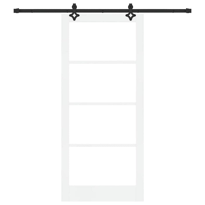 Ușă glisantă ORKDAL Alb și negru 93 x 211 cm - WALTI WALTI
