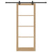 Ușă glisantă ORKDAL Natural și Negru 93 x 232 cm - WALTI WALTI