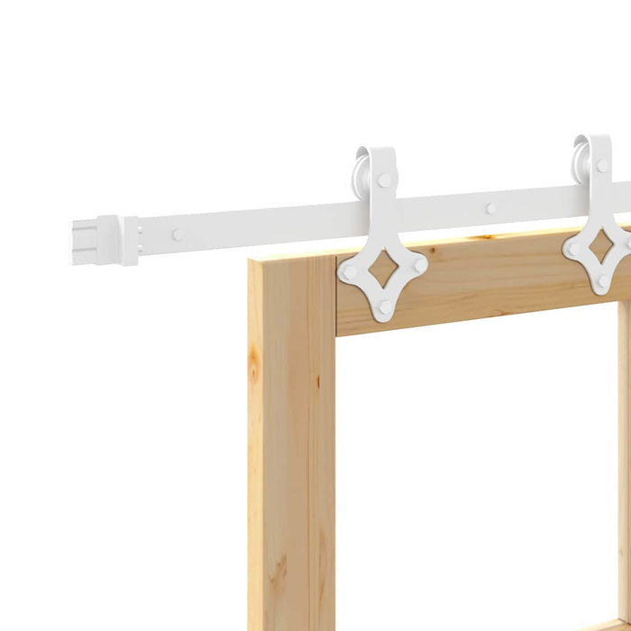 Ușă glisantă natural 93 x 232 cm Lemn masiv de pin și sticlă - WALTI WALTI