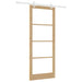 Ușă glisantă natural 93 x 232 cm Lemn masiv de pin și sticlă - WALTI WALTI