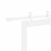 Ușă glisantă Alb 93 x 232 cm Lemn masiv de pin și sticlă - WALTI WALTI
