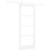 Ușă glisantă Alb 83 x 202 cm Lemn masiv de pin și sticlă - WALTI WALTI