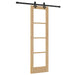 Ușă glisantă natural 61 x 198,5 cm Lemn masiv de pin și sticlă - WALTI WALTI