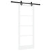 Ușă glisantă Alb 83 x 202 cm Lemn masiv de pin și sticlă - WALTI WALTI
