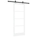 Ușă glisantă Alb 83 x 202 cm Lemn masiv de pin și sticlă - WALTI WALTI