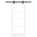 Ușă glisantă Alb 83 x 202 cm Lemn masiv de pin și sticlă - WALTI WALTI