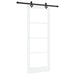 Ușă glisantă Alb 83 x 211 cm Lemn masiv de pin și sticlă - WALTI WALTI