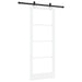 Ușă glisantă Alb 83 x 211 cm Lemn masiv de pin și sticlă - WALTI WALTI