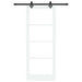 Ușă glisantă Alb 83 x 211 cm Lemn masiv de pin și sticlă - WALTI WALTI