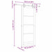 Ușă glisantă Alb 83 x 211 cm Lemn masiv de pin și sticlă - WALTI WALTI