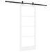 Ușă glisantă Alb 83 x 202 cm Lemn masiv de pin și sticlă - WALTI WALTI