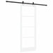 Ușă glisantă Alb 83 x 211 cm Lemn masiv de pin și sticlă - WALTI WALTI