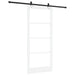 Ușă glisantă Alb 93 x 211 cm Lemn masiv de pin și sticlă - WALTI WALTI