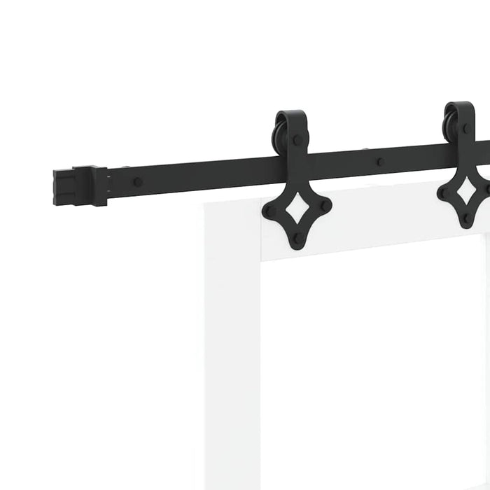 Ușă glisantă Alb 93 x 232 cm Lemn masiv de pin și sticlă - WALTI WALTI