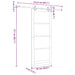 Ușă glisantă Alb 93 x 232 cm Lemn masiv de pin și sticlă - WALTI WALTI